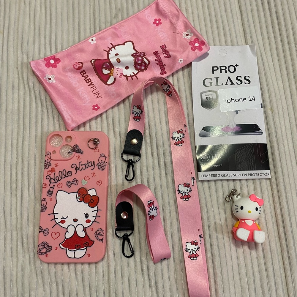 Hello Kitty IPhone 14 Phone Case And Accessories - Picture 4 of 7
